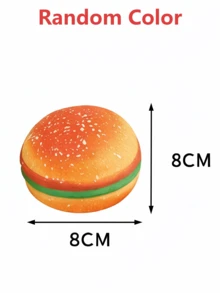 POKOJA LAND A Hamburger Squeeze Toy, Real And Cute, Stress Toy, Fidget Toy,Squishy Toy, Squishy Slow Rising,Toy For Teens, A Great Gift For Party, Birthday And Holiday. - Multicolor - View 11
