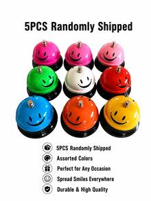 1 Pc Call Bell Desk Bell For Service Diameter Smile Face Service Bell For Desk School Bell With Metal Anti Rust Construction Front Desk Bell For Hotel Restaurant Office School - Multicolor - View 10