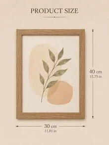 30x40cm Photo Frame, 12x16in Certificate Frame, A4 Poster Frame Without Mat, Acrylic Transparent Panel, Suitable For Living Room, Bedroom, Gallery Wall Decor, Brown Frame For Picture Display Only - Brown - View 4