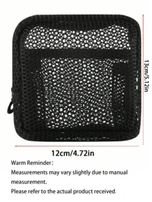 1/2pcs Large Capacity Transparent Mesh Pouch, Portable Travel Organizer, Cosmetic Bag, Makeup Pouch, Sanitary Napkin Pouch, Versatile Storage Case - View 10