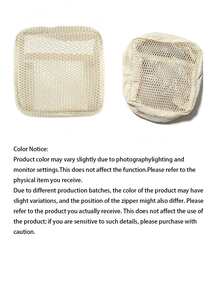 1/2pcs Large Capacity Transparent Mesh Pouch, Portable Travel Organizer, Cosmetic Bag, Makeup Pouch, Sanitary Napkin Pouch, Versatile Storage Case - View 5