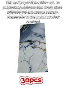 22Pcs 30Pcs 3D Marble Ceramic Tile Wall Sticker Thick Self Adhesive PVC Wall Panel Strong Backing Waterproof Peel And Stick For Kitchen Bathroom Living Room Splashback Renovation Home Decor Removable Wallpaper - multicolor - View 22