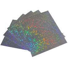 A4 Self-Adhesive Holographic Cold Lamination Film, Cracked Glass Effect Vinyl Protector, Waterproof Scratchproof Laminate For Stickers, Art Prints & DIY Projects - multicolor - View 8