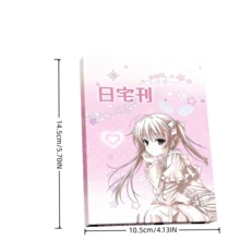 Japanese Retro Minimalist Anime Girl Die-Cut Decorative Sticker Album, Suitable For Photo Frames, Decorative Notebooks, Pencil Cases, Smartphone Stickers, Back To School Gifts - Girly Sticker Book - View 3