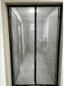 1pc Magnetic Insect Screen Door, Summer Windproof Screen, No Drilling Needed, Mesh Curtain - Insect Barrier & Airflow, Classic Style, Ideal For Bedroom, Living Room, Rv Doors And Windows, With Adhesive Tape! Perfect For Indoor/Outdoor Use - Multicolor - View 11