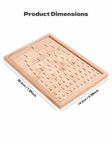MINKOJA Bộ khối phân số bằng gỗ, bảng gạch phân số gỗ sồi, giáo cụ học phân số cho trẻ em, đồ chơi giáo dục Montessori cho gia đình và lớp học, trò chơi học toán tương tác cha mẹ và con cái, quà tặng - Nhiều màu - Xem 7