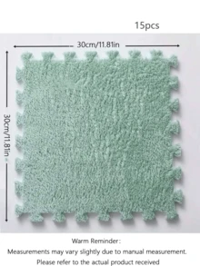 15-Piece All-Season Rug, Cut And Spliced, Suitable For Windowsills, Cushions, Floor Mats, Thickened, Non-Slip, For Bedrooms, Balconies, And Bay Windows. (Rug Set - High Strength) - multicolor - View 14