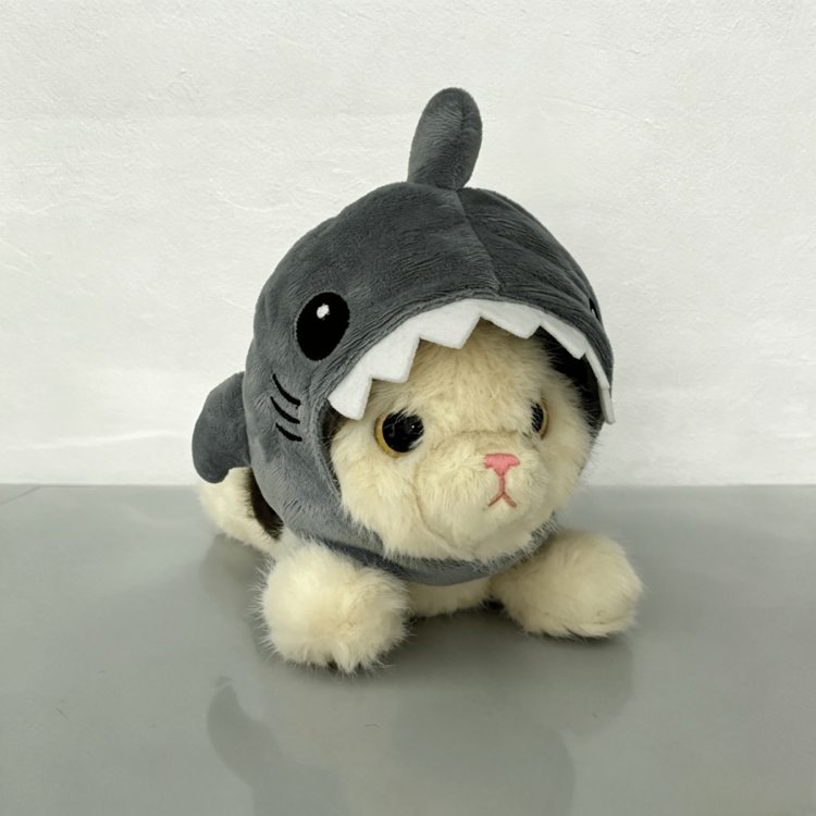 PETSIN 1pc Soft, Plush, Fun Shark-Shaped Pet Headgear, Suitable For Dogs And Cats. Adjustable, An Adorable Accessory, Perfect For Everyday Wear, Photoshoots, Parties, And Holiday Pet Props. - Multicolor - View 2