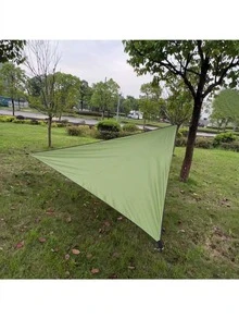 1pc Foldable Waterproof Triangle Sun Shade Sail, Suitable For Outdoor Activities, Backyard Canopy, Camping Tent, Etc. Sun Shade Fabric, Sun Sail, Triangular Waterproof Sun Shade Sail, Applicable For Yard, Patio, Deck, Gazebo, And Other Outdoor - Multicolor - View 7