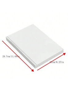100/200Pcs A4 Copy Paper 70gsm White Printing Paper Double Sided Printer Paper Blank Writing Paper Inkjet Laser Compatible Office School Home DIY Craft Drawing Contract Document Flyer Meeting Record Supplies - Multicolor - View 3
