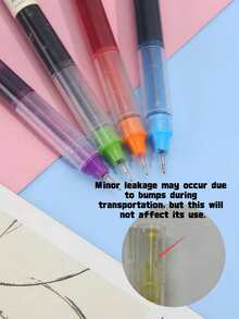 24PCS Colorful Rollerball Pens Liquid Ink Gel Pens Set Smooth Writing Drawing Supplies For School Office Art Journaling Coloring Gift For Student Artist Adult - Multicolor - View 9