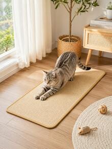 3 Styles Sisal Cat Scratching Mat, Anti‑Scratch Sofa Protector Cat Scratcher Pad, No Litter Durable Cat Claw Grinding Mat For Cat Scratch Post Replacement - Multicolor - View 9