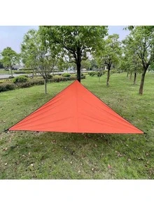 1pc Foldable Waterproof Triangle Sun Shade Sail, Suitable For Outdoor Activities, Backyard Canopy, Camping Tent, Etc. Sun Shade Fabric, Sun Sail, Triangular Waterproof Sun Shade Sail, Applicable For Yard, Patio, Deck, Gazebo, And Other Outdoor - Multicolor - View 4