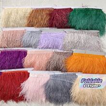 1 متر/39.37 بوصة ريش صناعي مزخرف DIY فستان زفاف ريش شريط حرفي عمل يدوي خياطة ملابس مزركشة إكسسوارات 8-10 سم - ريشة - مشاهدة 1