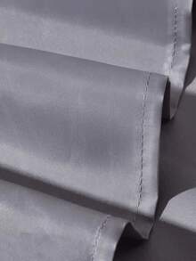 1PC Solid Gray Waterproof Polyester Modern Bathroom Shower Curtain Partition Quick Dry Easy Clean Fall Autumn Bathroom Decor Accessories Housewarming Gift Must Haves - Grey - View 5