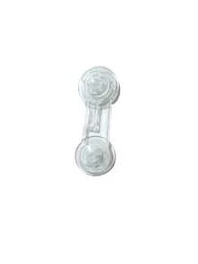 10sets Short Transparent Cabinet Door Locks, No-Drill Transparent Suction Cup Cabinet Door Fixing Clips, Reusable Wardrobe Drawer Anti-Opening Limiters, Invisible Fixing Clips For Home Cabinets, Home Use - Multicolor - View 2