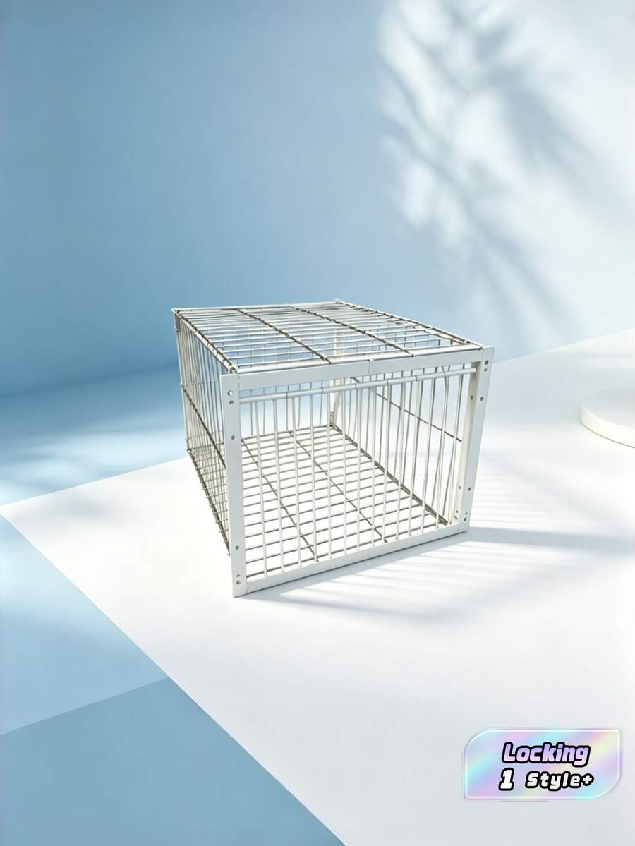 1pc Heavy Duty Alloy Pigeon Cage With Automatic Closing Door Locking System, Durable Iron Structure, Sturdy Rectangular Birdcage With Ventilation, Suitable For Pigeons, Parrots, Parrots - Outdoor/Indoor Use, Easy To Clean Design - 40*30*26 Two Imported - View 1