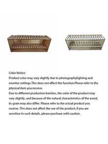 Wooden Brush Storage Rack Suitable For Drawings, Wooden Paint, Pencils, Organizer's Office, Study Supplies Storage Rack, Detachable - log color - View 3