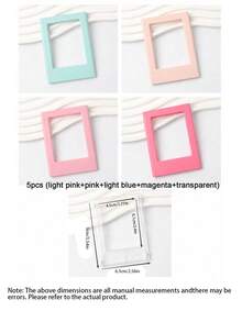 10/6/5pcs Magnetic Photo Frame Set - Mini Photo Frames, Fridge Magnets/Wallet Size, Suitable For Home And Office Decor | Fridge Magnets, Mini Photo Frames, Photo Frames, Mini Photo Frames, Wallet Size Photo Frames - A - View 11