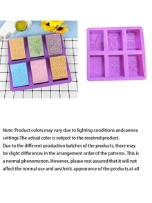 1/2pcs Silicone Soap Molds, 3D Complex Floral Soap Molds, Rectangular Lace Design Soap Molds, Suitable For Handmade Soap, Candle Wax Molds, Soap Bars, Bath Bombs, Reusable As Wedding Gifts - A - View 2