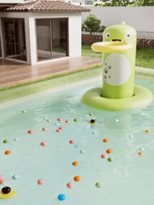 1pc Inflatable Swimming Pool – Heavy Duty Large PVC Pool With Fast Air Pump, Indoor Outdoor Family Water Play Center For Kids Adults - Inflatable swimming pool - View 8