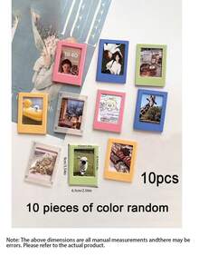 10/6/5pcs Magnetic Photo Frame Set - Mini Photo Frames, Fridge Magnets/Wallet Size, Suitable For Home And Office Decor | Fridge Magnets, Mini Photo Frames, Photo Frames, Mini Photo Frames, Wallet Size Photo Frames - A - View 10