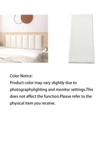 6pcs Thickened 3D Headboard Wall Panels, Tatami Frame Wallpaper, 50cm X 23cm, Peel And Stick, Easy Installation, Suitable For: Bedroom Living Room Anti-Collision Soft Wall Padding, Headboard Protection Pad - 6 Soft-pack - View 4
