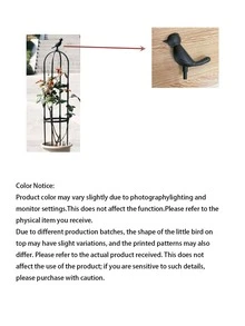 1pc 2-4layer Fashionable & Durable Plant Support Trellis With Elegant Bird Top Ornament, Guides Vines To Grow Upward, Rust-Proof Garden Lattice, Suitable For Vines, Roses, Clematis, Lotus Support, Summer Garden - A - View 6