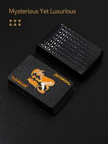 Kartu Remi Kotak-kotak Hitam Bergaya Retro, Ukuran Standar 87x57mm, Cocok untuk Permainan Keluarga dan Suvenir Pesta. - MultiWarna - View 2