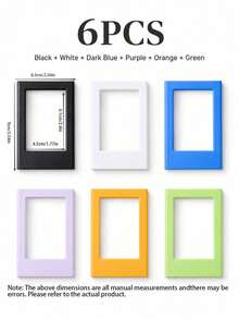 10/6/5pcs Magnetic Photo Frame Set - Mini Photo Frames, Fridge Magnets/Wallet Size, Suitable For Home And Office Decor | Fridge Magnets, Mini Photo Frames, Photo Frames, Mini Photo Frames, Wallet Size Photo Frames - A - View 9