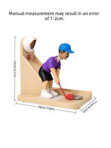 1PC Golfer Shaped Beer Bottle Opener With Cap Catcher Slot Design Home Bar Kitchen Decor Tool Unique Funny Gift For Golf Lovers Party Bar Wall Mount Storage Rack - View 3