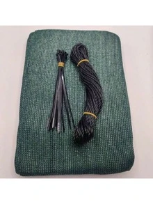 90% Blackout Privacy Shade Net - 90% Uv Protection, Wind-Resistant Sun Shade Net With Black Edges And Eyelets, Suitable For Balcony, Gazebo, Yard, Comes With Tie-Down Straps - Dark Green - View 11