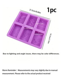 1/2pcs Silicone Soap Molds, 3D Complex Floral Soap Molds, Rectangular Lace Design Soap Molds, Suitable For Handmade Soap, Candle Wax Molds, Soap Bars, Bath Bombs, Reusable As Wedding Gifts - A - View 10