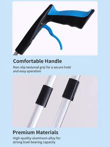 Portable Steel Litter Pickup Tongs, Extend Reach Trash Claw For Home, Sanitary Forceps Litter Picker Tool, No Bending Over - multicolor - View 6