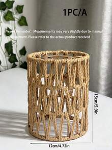 1PC/3pcs Creative Paper Rope Handmade Woven Pendant Light Shade Chinese Southeast Asian Style Homestay Hotel Lamp Shade Decor For Living Room Bedroom Dining Room - Rattan Lampshade - View 9