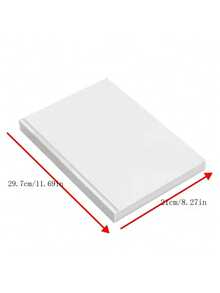 100/200Pcs A4 Copy Paper 70gsm White Printing Paper Double Sided Printer Paper Blank Writing Paper Inkjet Laser Compatible Office School Home DIY Craft Drawing Contract Document Flyer Meeting Record Supplies - Multicolor - View 6