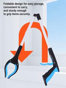 Portable Steel Litter Pickup Tongs, Extend Reach Trash Claw For Home, Sanitary Forceps Litter Picker Tool, No Bending Over - multicolor - View 7