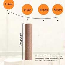 Sisal Rope Posts, Cat Scratch Pole Replacement Rods, DIY Cat Scratch Tree Sisal Material. Sisal Rope Columns, Cat Scratch Pole, Vertical Pole, Cat Toy, Suitable For Cats Who Love To Scratch And Chew - Yellow - View 7