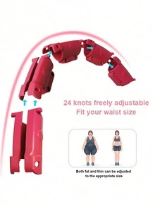 1PC 51IN 130CM Heavy Duty Weighted Fitness Hoop For Weight Loss Exercise With 26 Detachable Links And Headband For Women Beginners Home Gym Workout - Multicolor - View 6