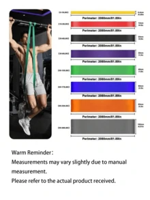 5pcs/Set 5-120 Lbs Resistance Band Set, Home Fitness Stretch Assistance Pull-Up Bands, Boxing Agility Training Workout Equipment, Yoga Pilates Accessories - Multicolor - View 2