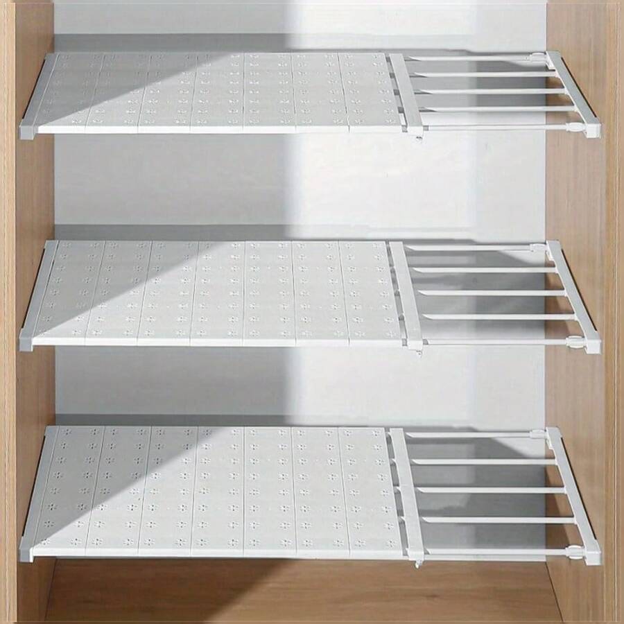 Adjustable Storage Rack - No-Drill Expandable Wardrobe, Kitchen, Bathroom Organizer | Space-Saving Extendable Rack Set, Suitable For Most RVs, Non-Electric - Multicolor - View 1