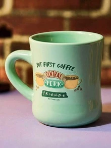 FRIENDS X Joivida 咖啡馬克杯 – 16盎司陶瓷杯，適用於居家、辦公室或露營早晨，給茶與熱可可愛好者的趣味禮物，易於清潔 - 綠色 - 查看 5