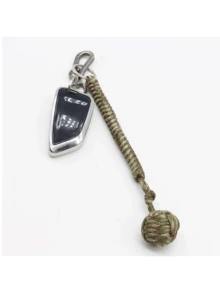 An Outdoor Protection Keychain Steel Ball Carrying Self-Defense Lane Survival Keychain With Broken Window - Multicolor - View 3