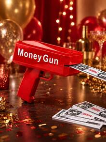 Zazumi 1pc Raining Money Banknote Gun 100pcs Toy Money Fashion Party Outdoor Games Fun Funny Gift Fun Shooting Prop For Birthday Wedding Nightclub Celebration - multicolor - View 7
