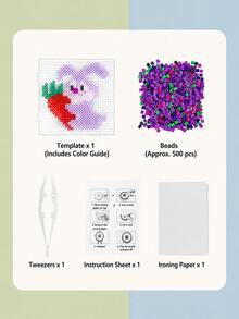 DIY Retro Animal Pixel Art Crafting Set – Personalized Mosaic Bead Project For Aesthetic Desk Decor & Custom Bag Charms – Ideal For Summer Break & Independence Day DIY Activities - multicolor - View 15