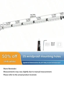1pc Foldable Shower Curtain Rod, Upgraded Thickened Aluminum Alloy, 360° Foldable, Rust-Proof And Moisture-Proof, Easy To Install, Clothes Drying Rod, Space-Saving, Suitable For Various Wall Shapes - Foldable - View 13