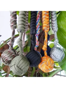 An Outdoor Protection Keychain Steel Ball Carrying Self-Defense Lane Survival Keychain With Broken Window - Multicolor - View 5
