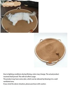 1pc Extra-Large And Thickened Cat Scratching Mat, A 2-In-1 Cat Massage, Scratching, And Sleeping Mat Set With A Cat Toy Ball. Protects Furniture And Sofas; Scratch-Resistant, Wear-Resistant, Breathable, And Versatile For Rest - Multicolor - View 2