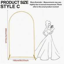 1pc Metal Arch Backdrop Stand, Wedding Arch Frame, Suitable For Birthday Party, Graduation Ceremony Decoration (Arch Frame Only) - Gold - View 12