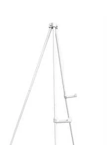 1pc Foldable Display Easel, Portable Tripod Easel, Adjustable White BlackMetal Art Easel, Suitable For Wedding Signs, Posters, Paintings, Home Decor, Back To School Room Decor, School Supplies - multicolor - View 3